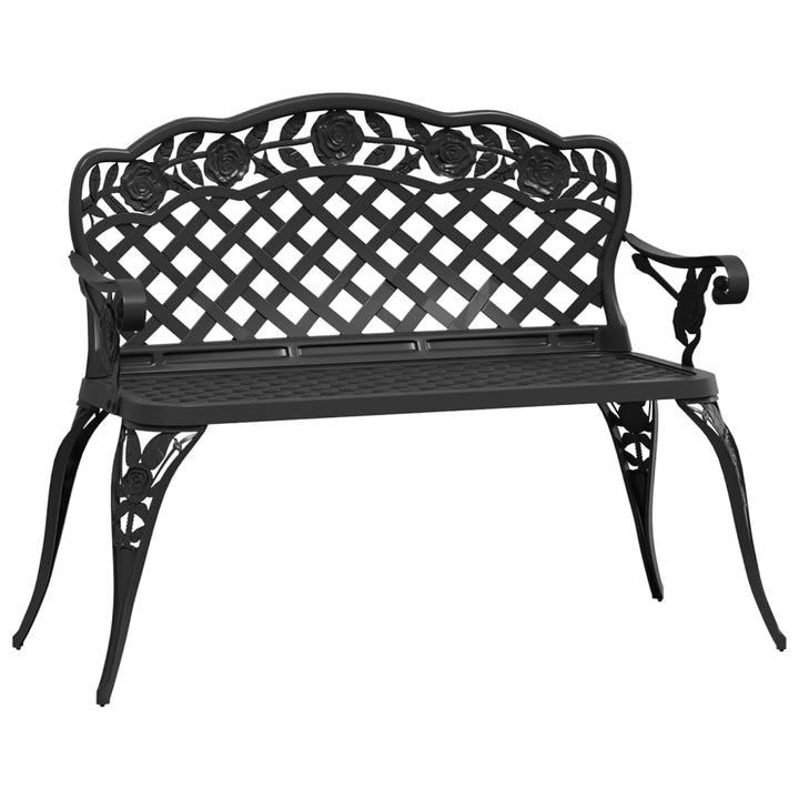 Trädgårdsbänk 108 Cm Gjuten Aluminium
