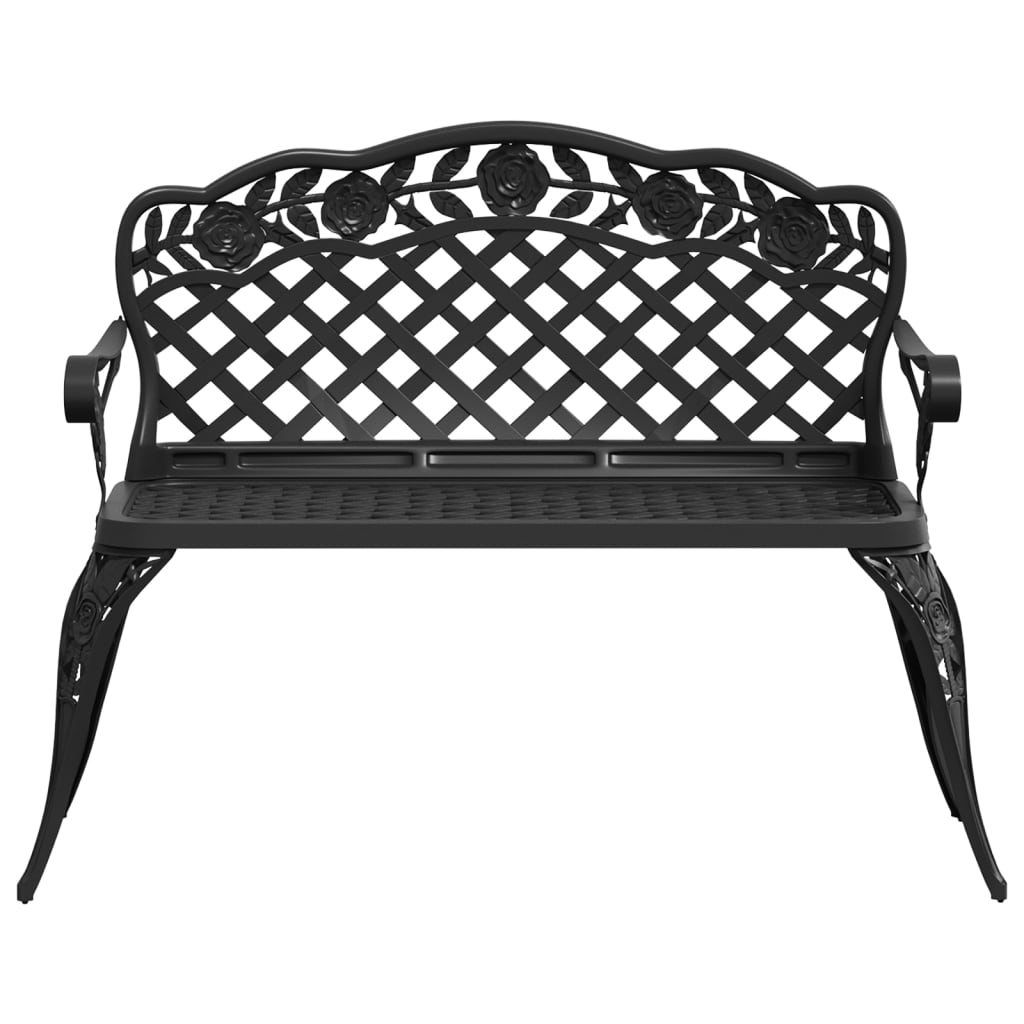 Trädgårdsbänk 108 Cm Gjuten Aluminium
