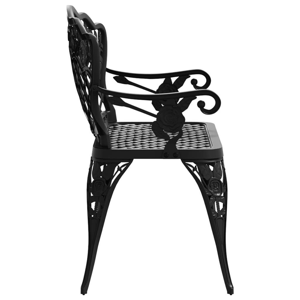 Trädgårdsbänk 108 Cm Gjuten Aluminium