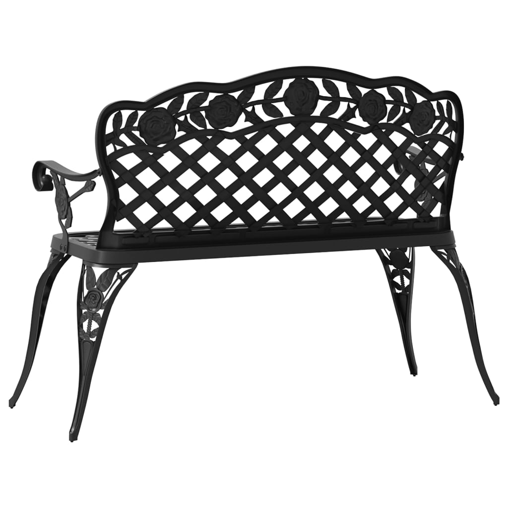 Trädgårdsbänk 108 Cm Gjuten Aluminium