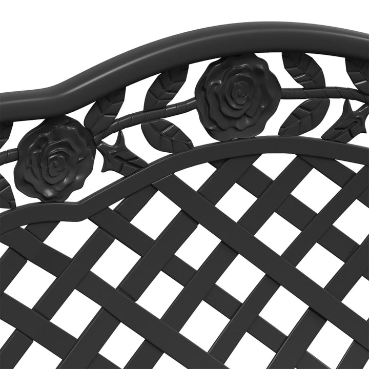 Trädgårdsbänk 108 Cm Gjuten Aluminium
