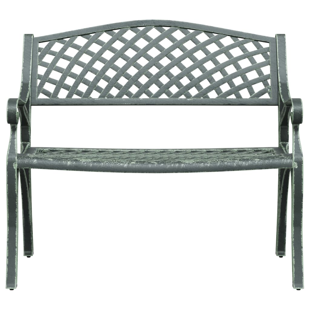 Trädgårdsbänk 102 Cm Gjuten Aluminium