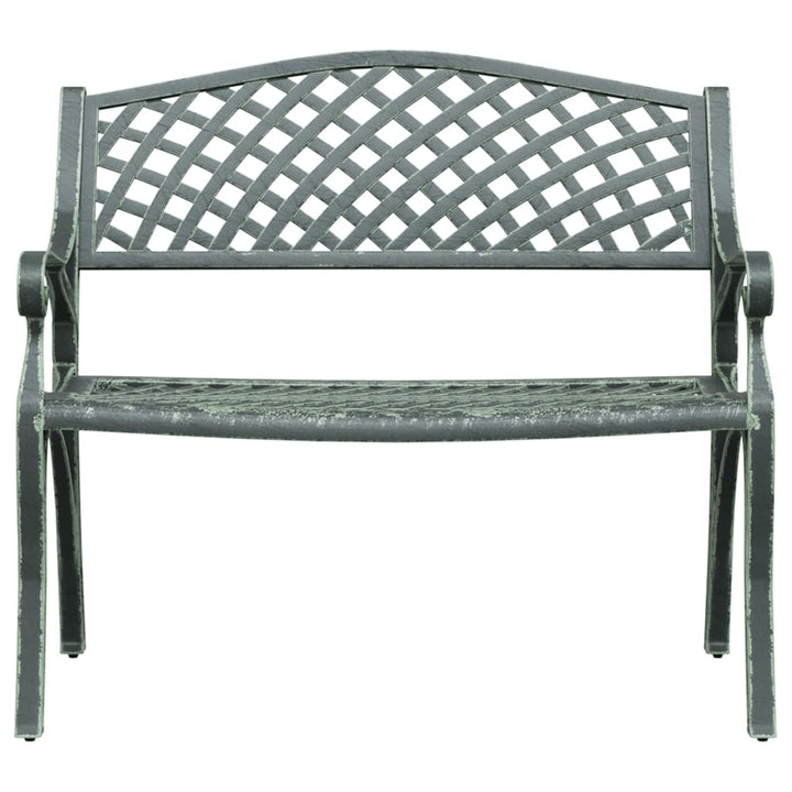 Trädgårdsbänk 102 Cm Gjuten Aluminium