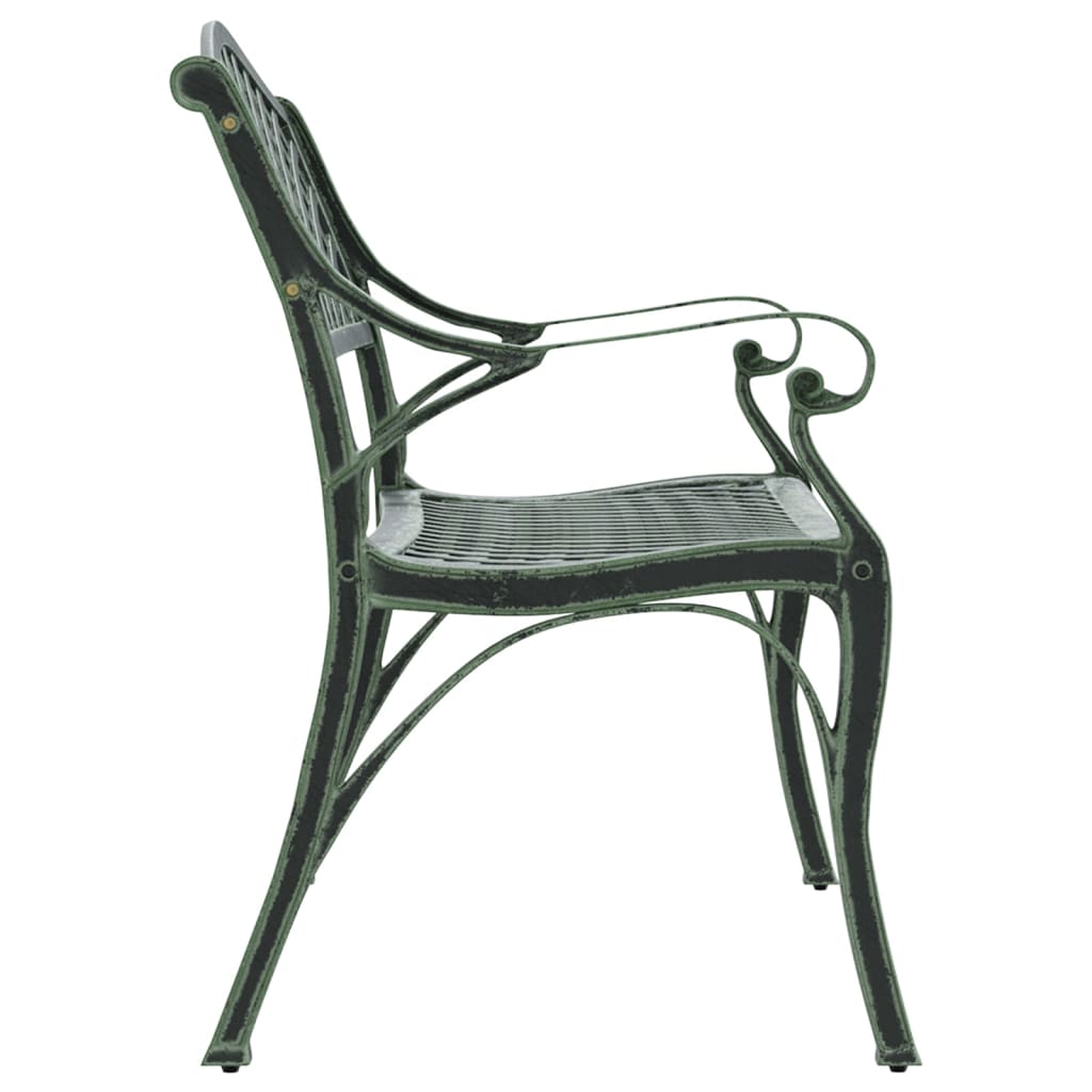 Trädgårdsbänk 102 Cm Gjuten Aluminium