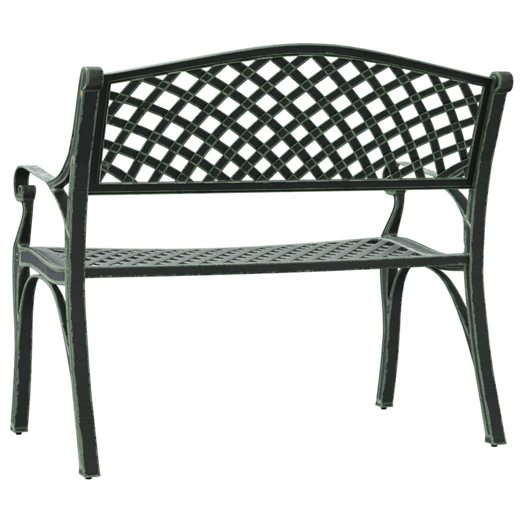 Trädgårdsbänk 102 Cm Gjuten Aluminium