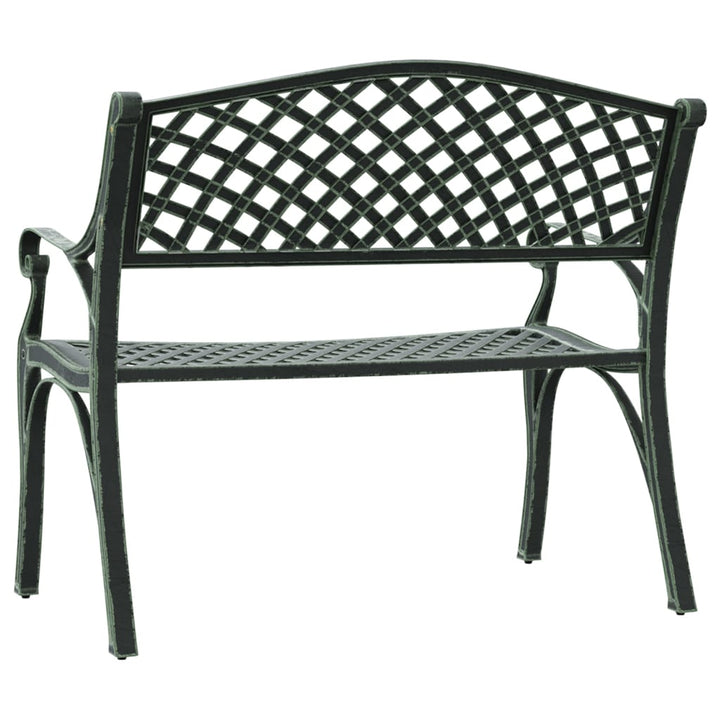 Trädgårdsbänk 102 Cm Gjuten Aluminium