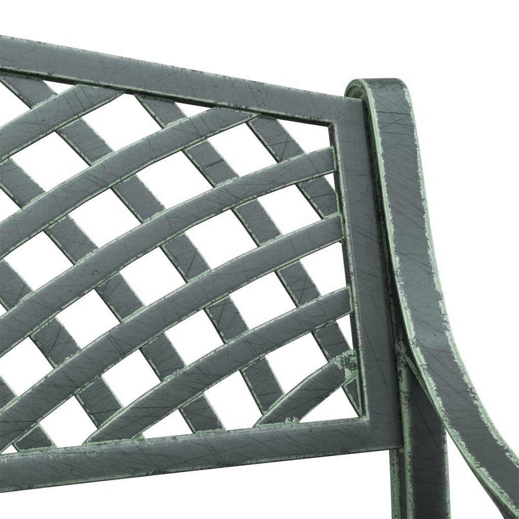Trädgårdsbänk 102 Cm Gjuten Aluminium