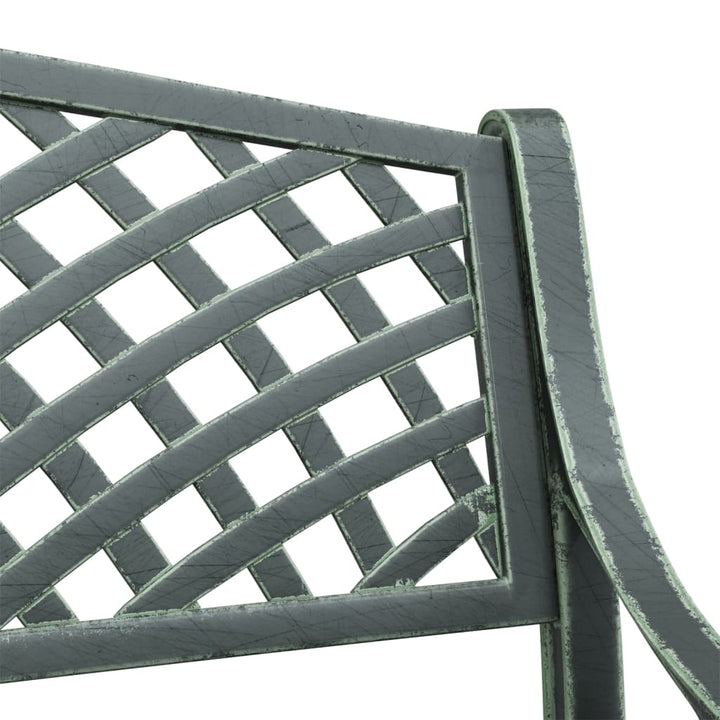Trädgårdsbänk 102 Cm Gjuten Aluminium
