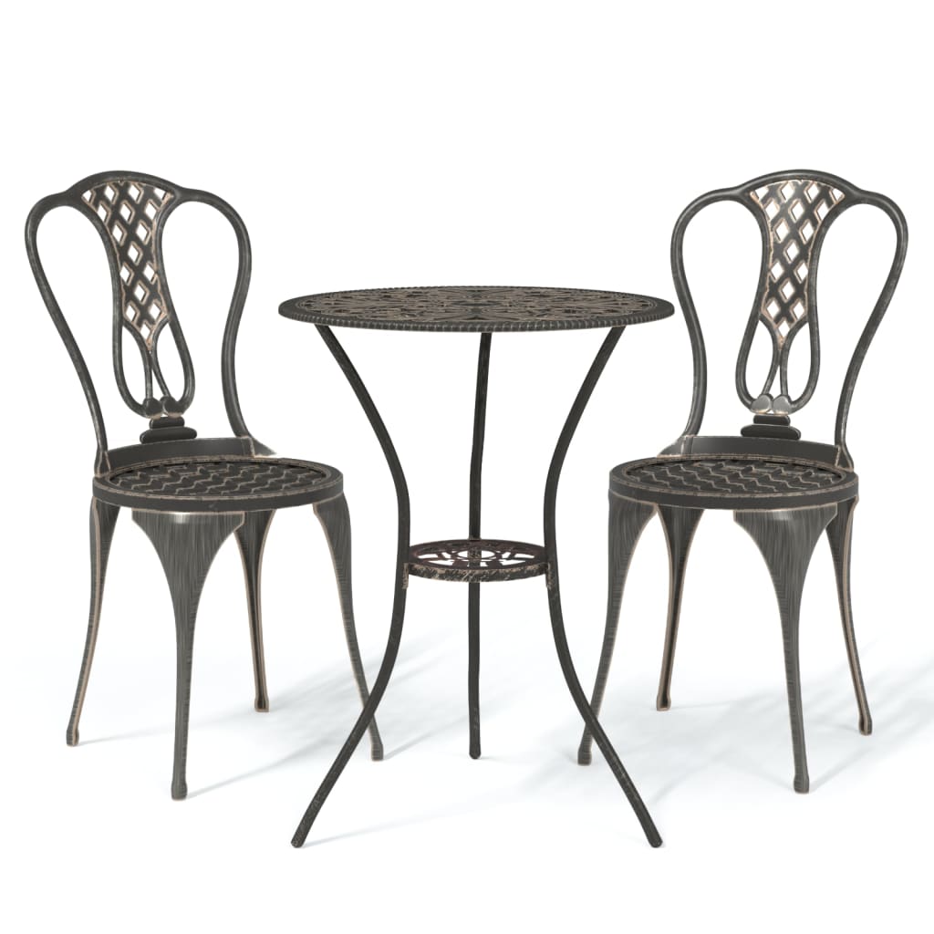 Caféset 3 Delar Gjuten Aluminium