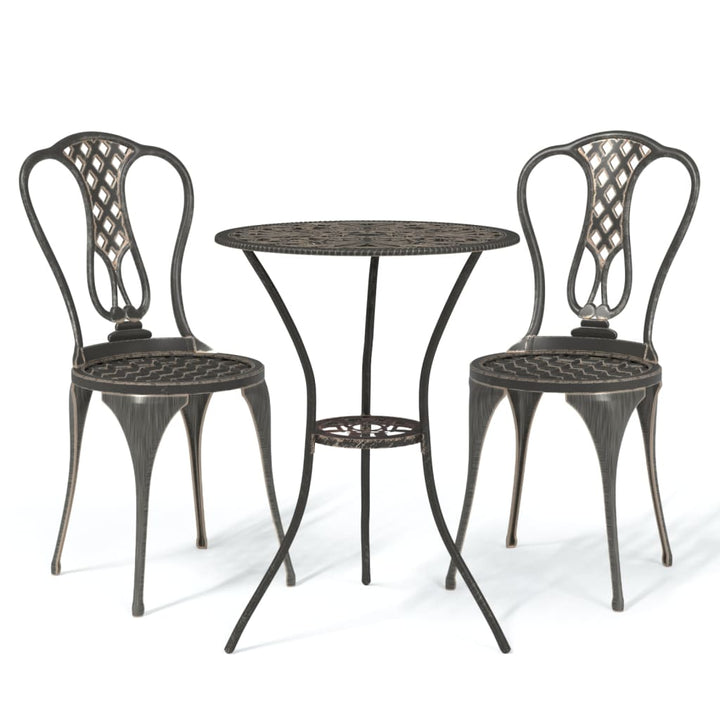 Caféset 3 Delar Gjuten Aluminium