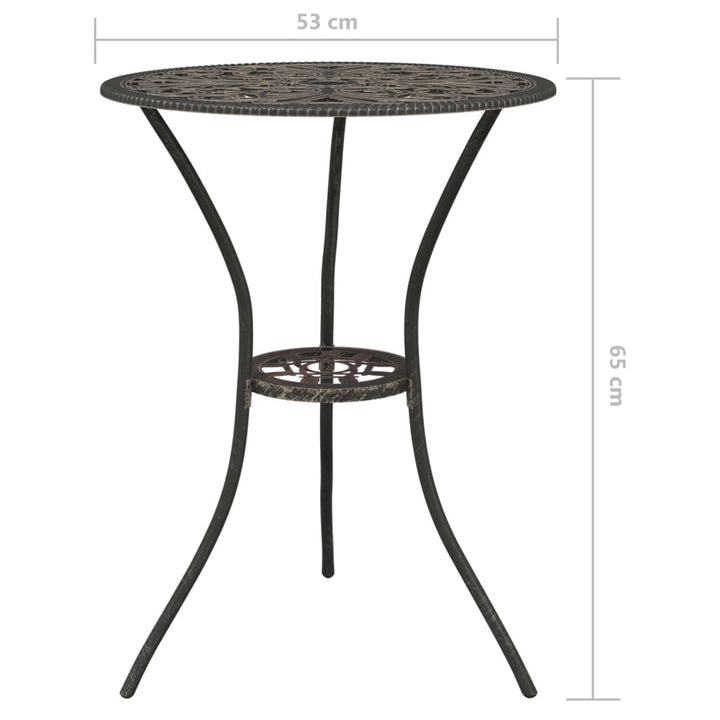 Caféset 3 Delar Gjuten Aluminium