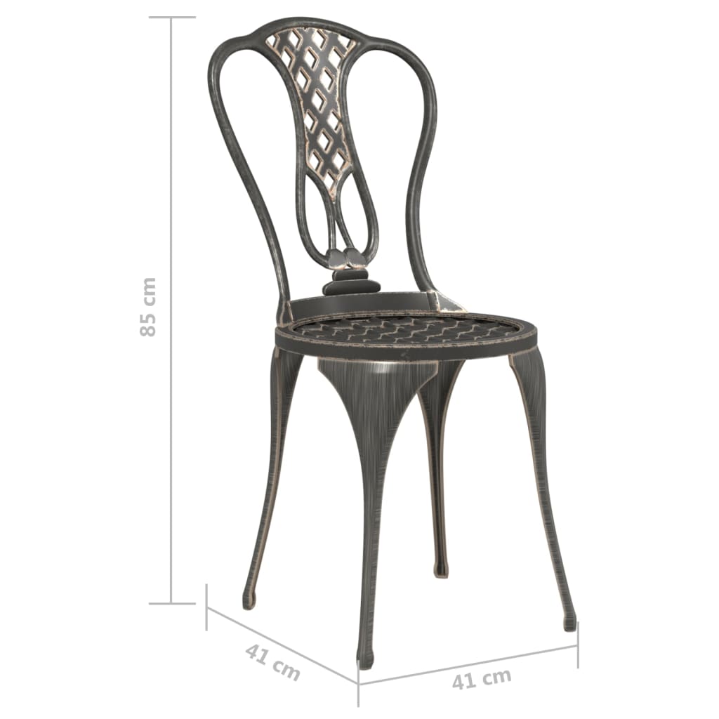 Caféset 3 Delar Gjuten Aluminium