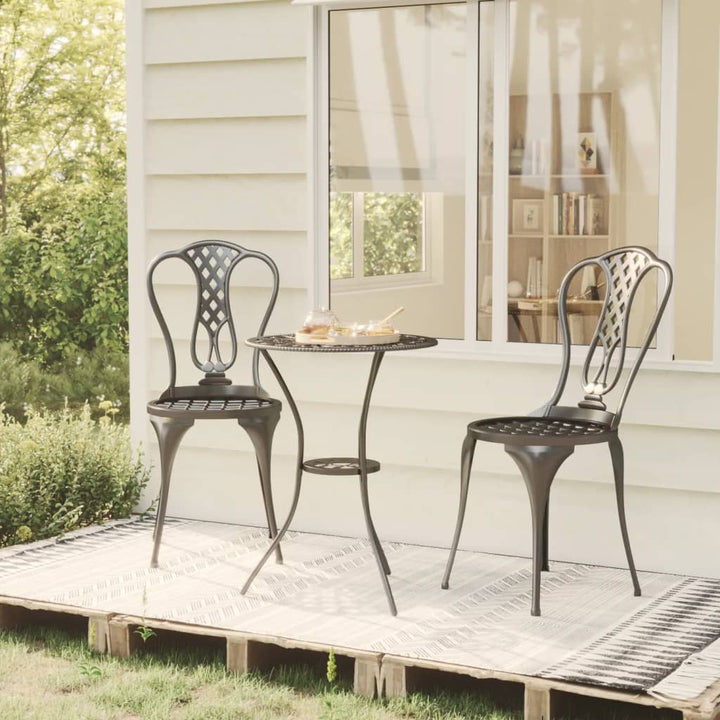 Caféset 3 Delar Gjuten Aluminium