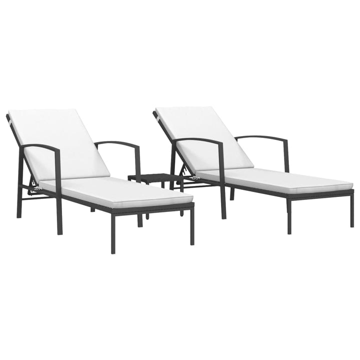 Solsängar 2 St Med Bord Konstrotting