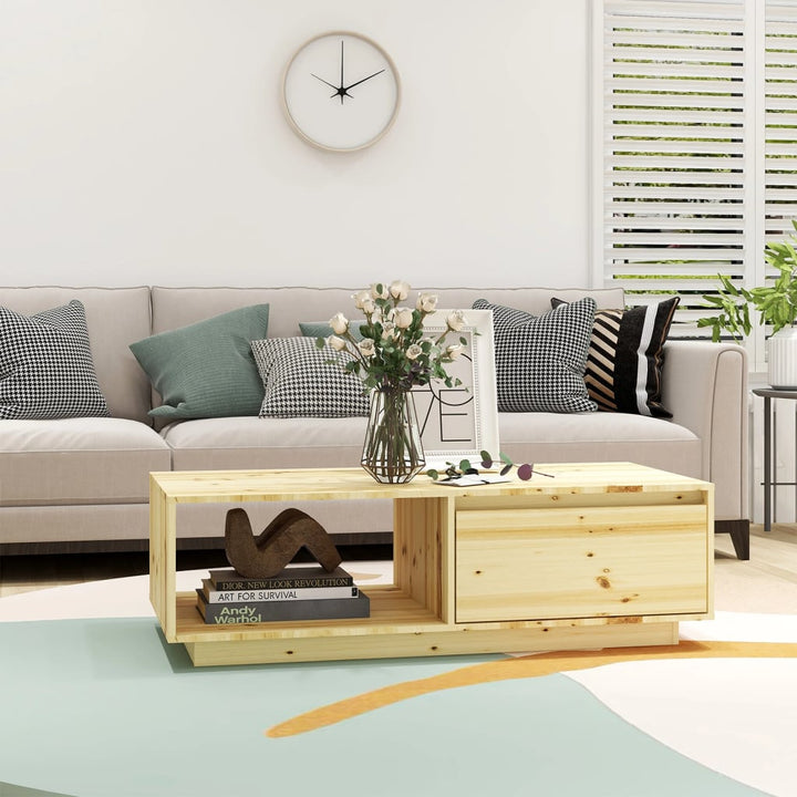 Soffbord 110X50X33,5 Cm Massivt Granträ