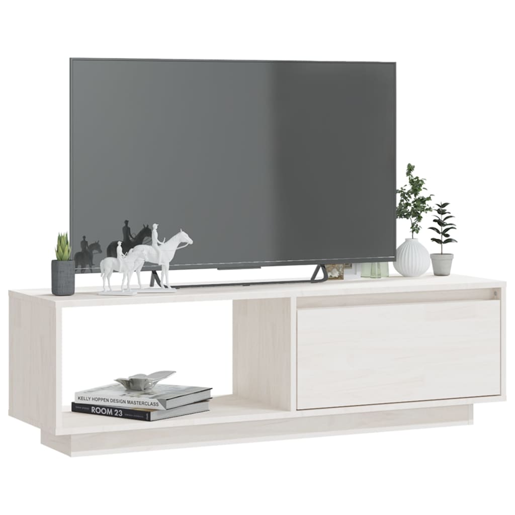 Tv-Bänk 110X30X33,5 Cm Massiv Furu