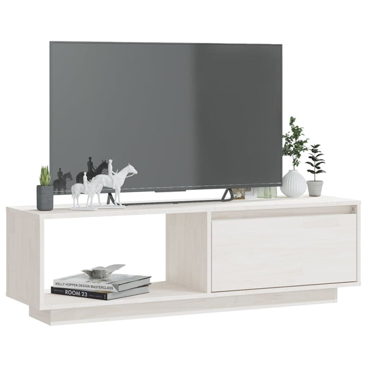 Tv-Bänk 110X30X33,5 Cm Massiv Furu