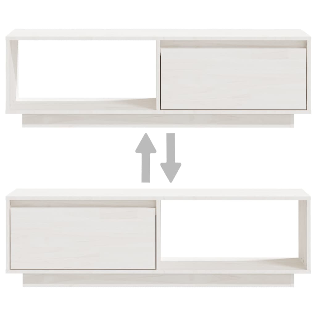 Tv-Bänk 110X30X33,5 Cm Massiv Furu