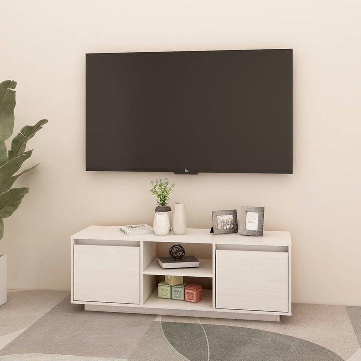 Tv-Bänk 110X30X40 Cm Massiv Furu