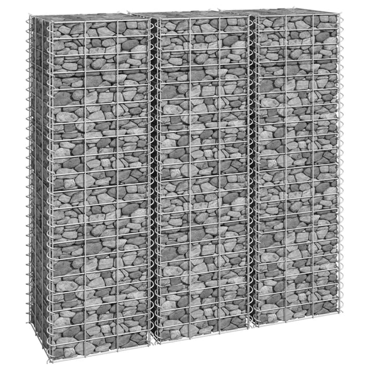 Gabioner 4 St 30X30X50/100/150/200 Cm Järn