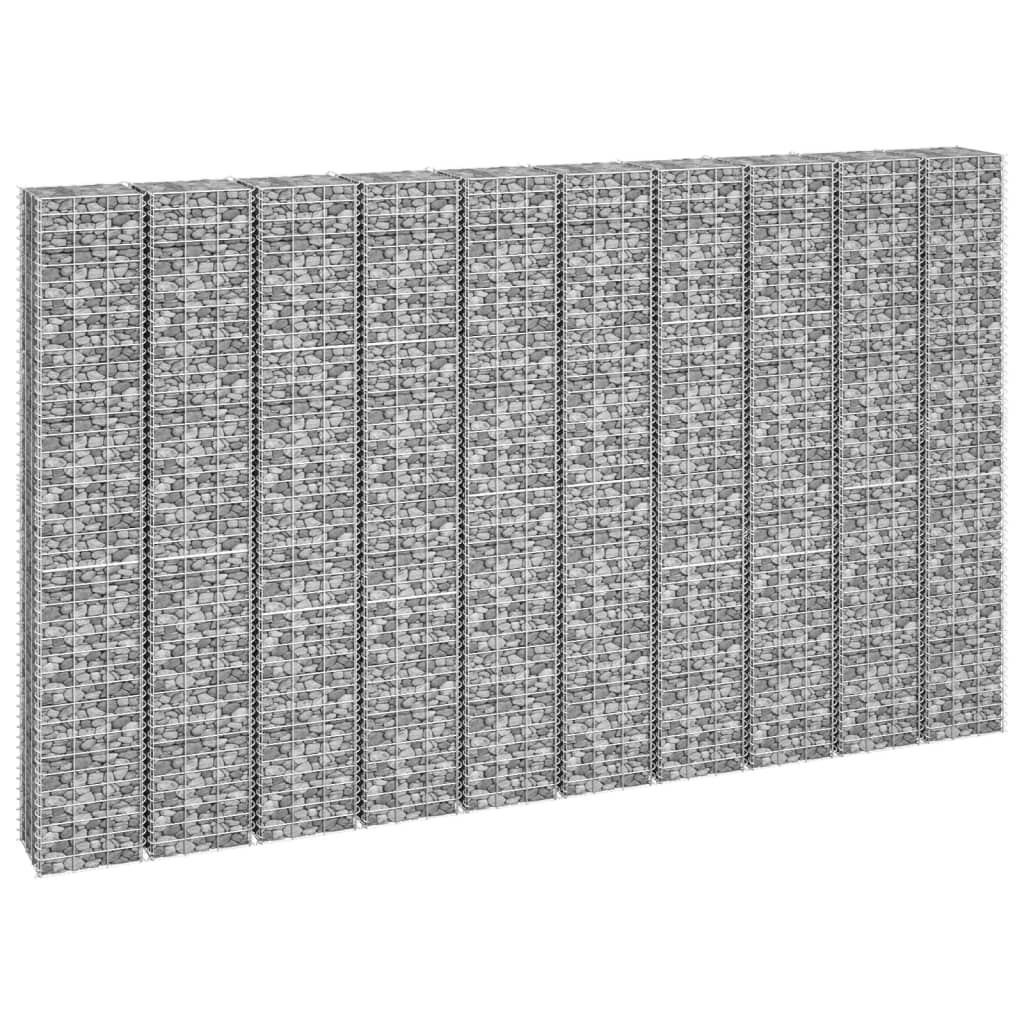 Gabioner 4 St 30X30X50/100/150/200 Cm Järn