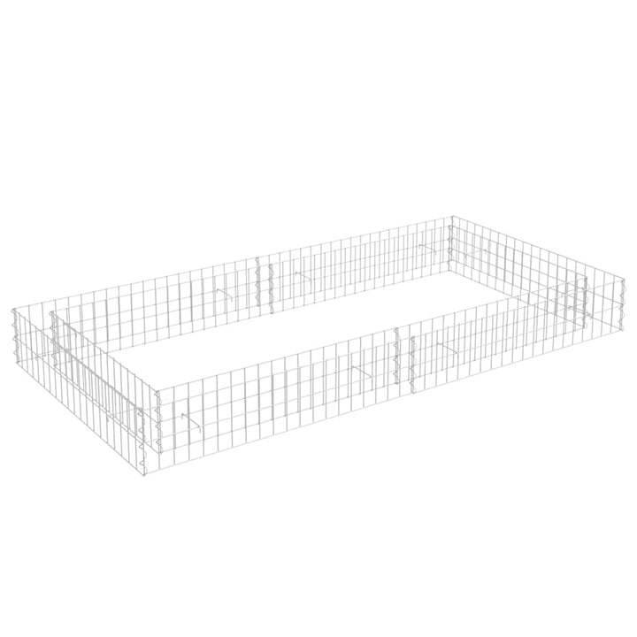 Planteringsgabion Upphöjd Galvaniserat Stål