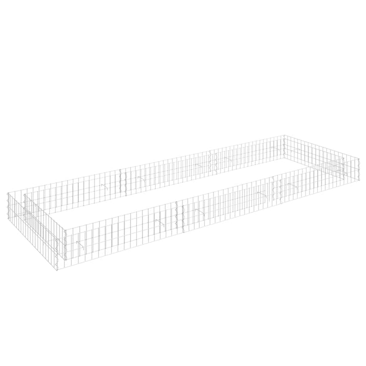 Planteringsgabion Upphöjd Galvaniserat Stål