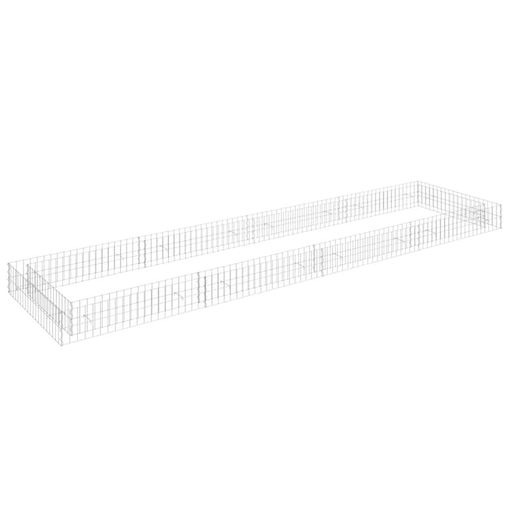 Planteringsgabion Upphöjd Galvaniserat Stål