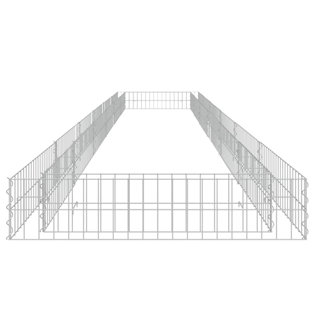 Planteringsgabion Upphöjd Galvaniserat Stål
