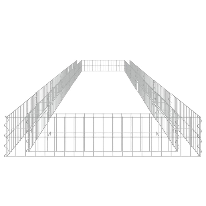 Planteringsgabion Upphöjd Galvaniserat Stål
