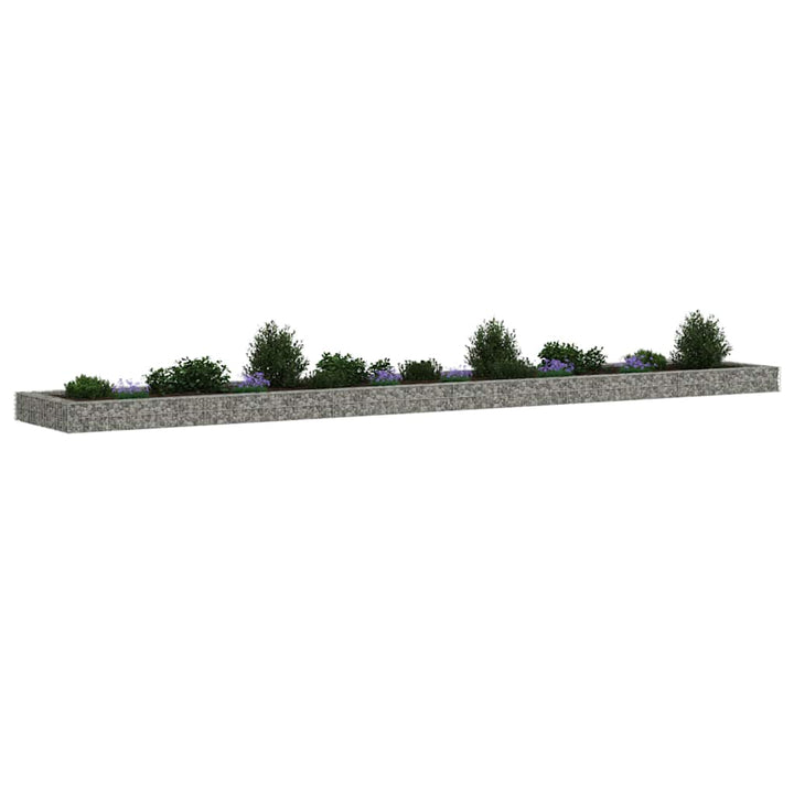 Planteringsgabion Upphöjd Galvaniserat Stål