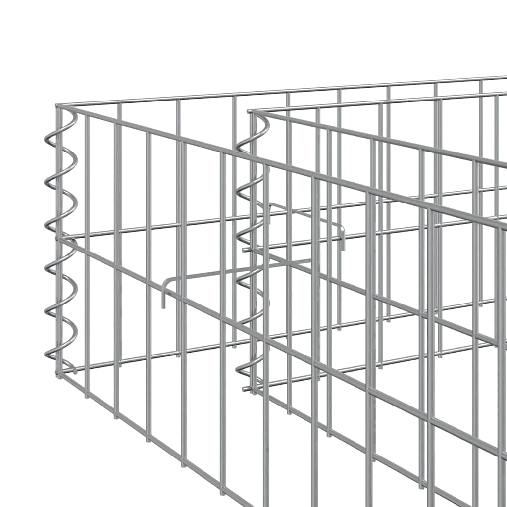 Planteringsgabion Upphöjd Galvaniserat Stål