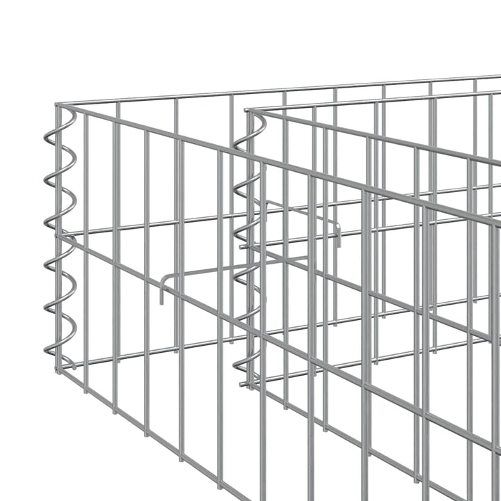 Planteringsgabion Upphöjd Galvaniserat Stål