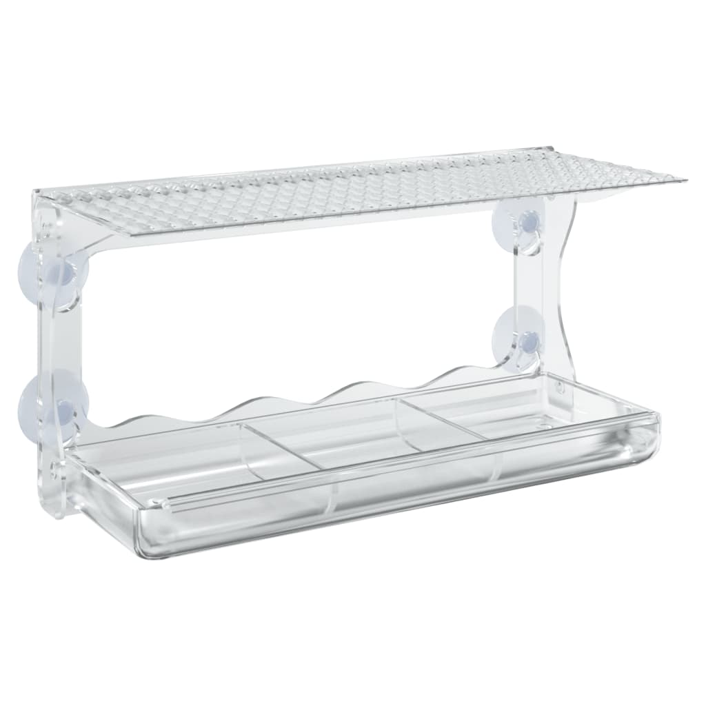 Fågelmatare För Fönster 2 St Akryl 30X12X15 Cm