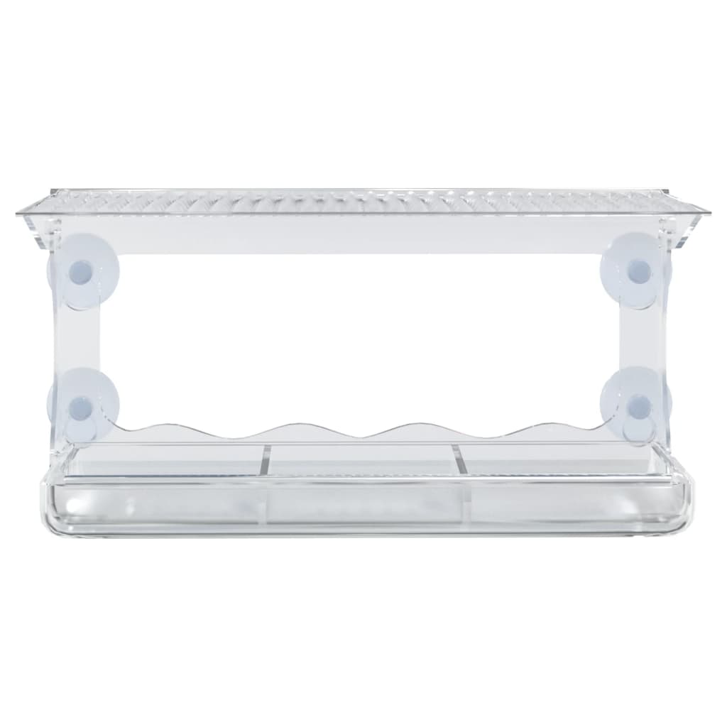 Fågelmatare För Fönster 2 St Akryl 30X12X15 Cm