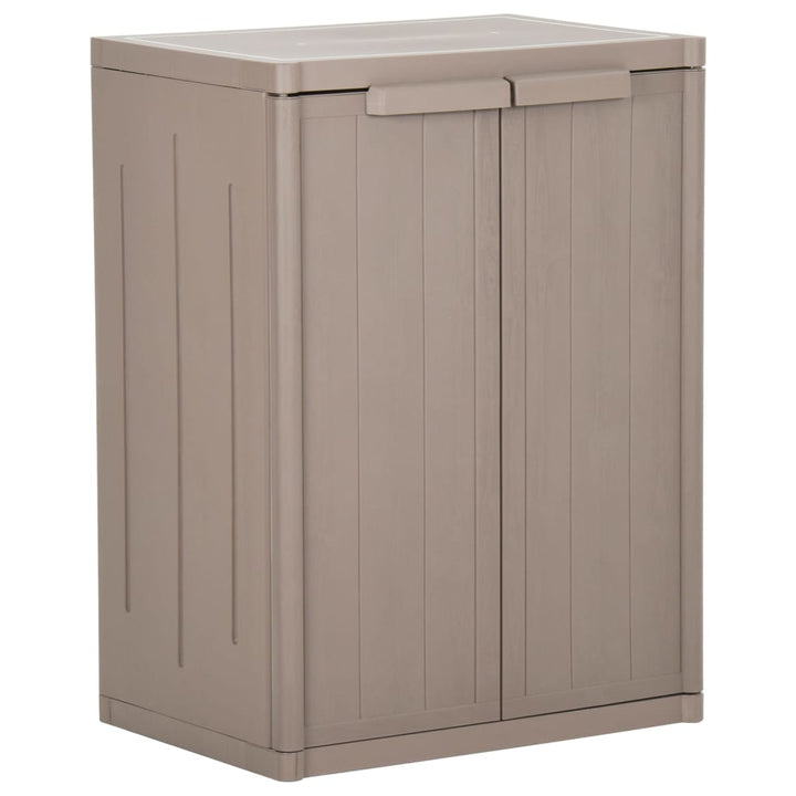 Förvaringsskåp För Trädgården 65X45X172 Cm Pp Trälook