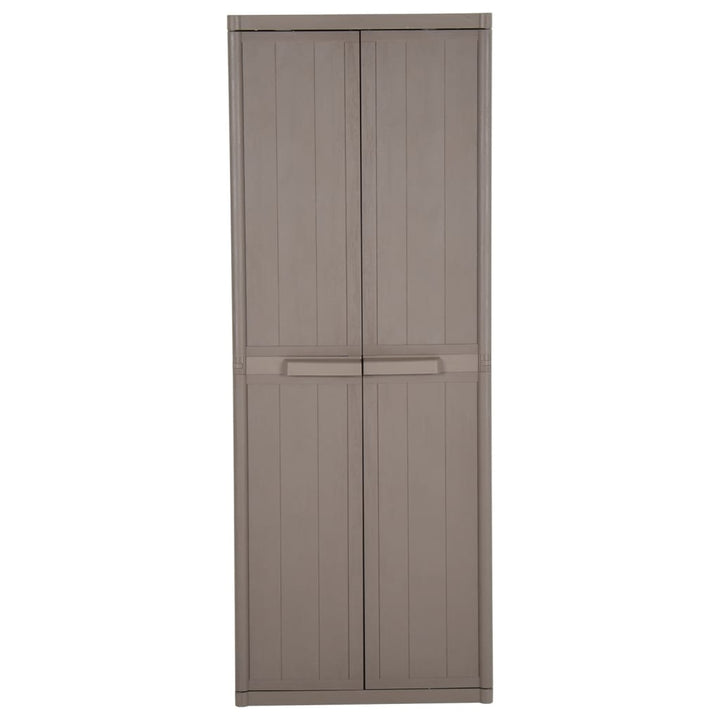 Förvaringsskåp För Trädgården 65X45X172 Cm Pp Trälook