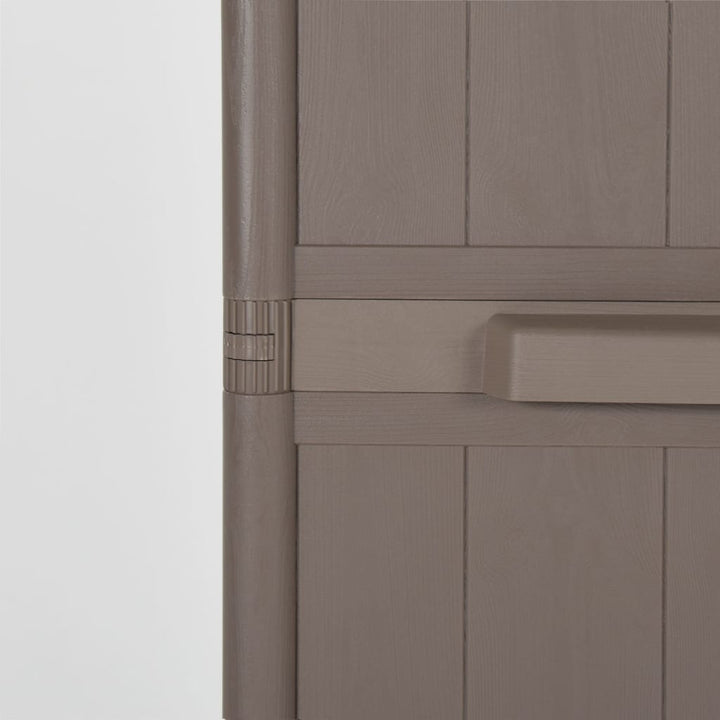 Förvaringsskåp För Trädgården 65X45X172 Cm Pp Trälook