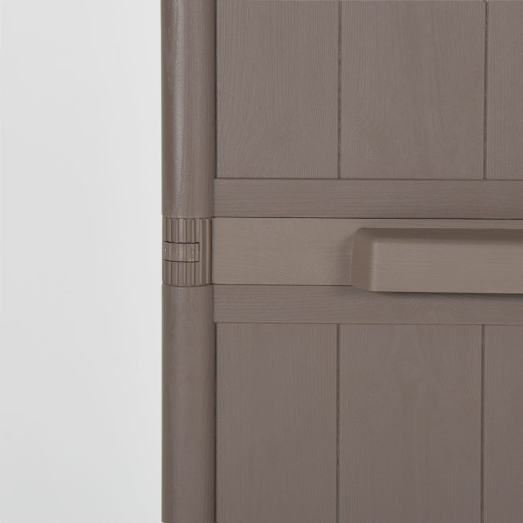 Förvaringsskåp För Trädgården 65X45X172 Cm Pp Trälook