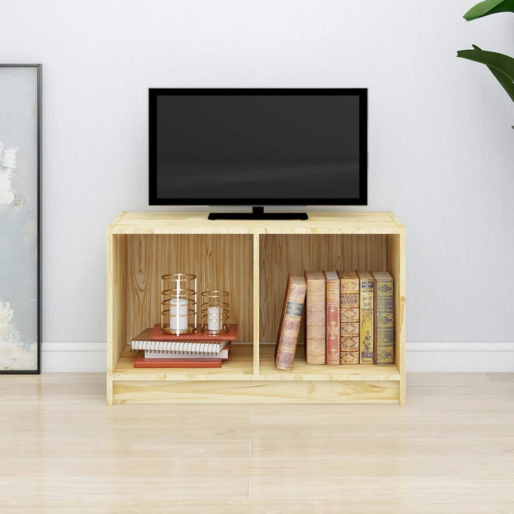 Tv-Bänk 70X33X42 Cm Massiv Furu