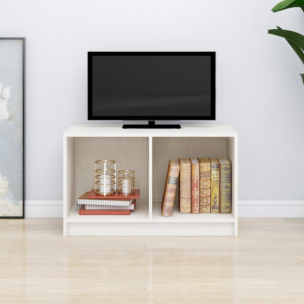 Tv-Bänk 70X33X42 Cm Massiv Furu