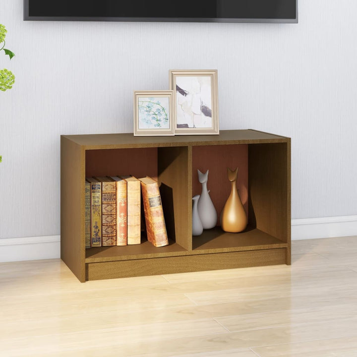 Tv-Bänk 70X33X42 Cm Massiv Furu