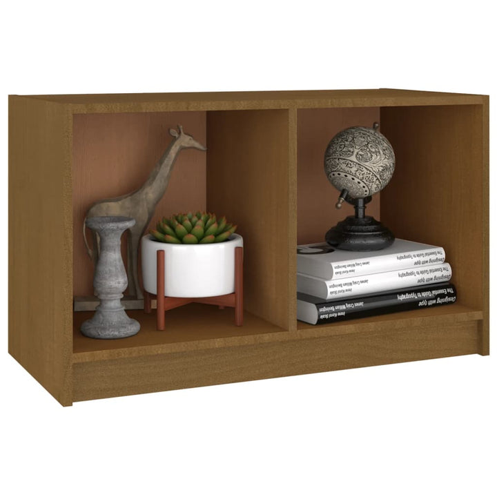 Tv-Bänk 70X33X42 Cm Massiv Furu