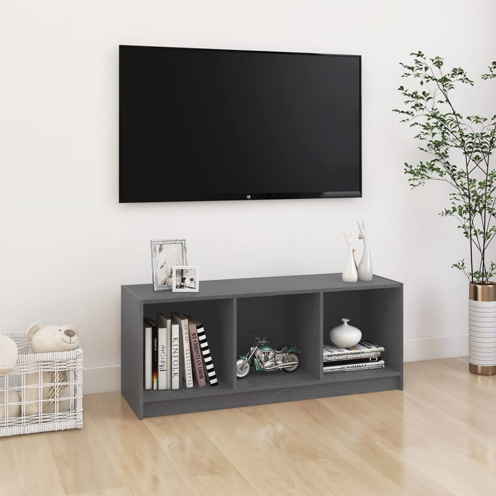 Tv-Bänk 104X33X41 Cm Massiv Furu