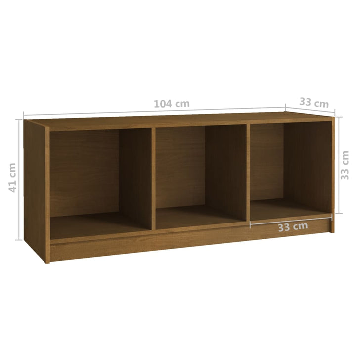 Tv-Bänk 104X33X41 Cm Massiv Furu