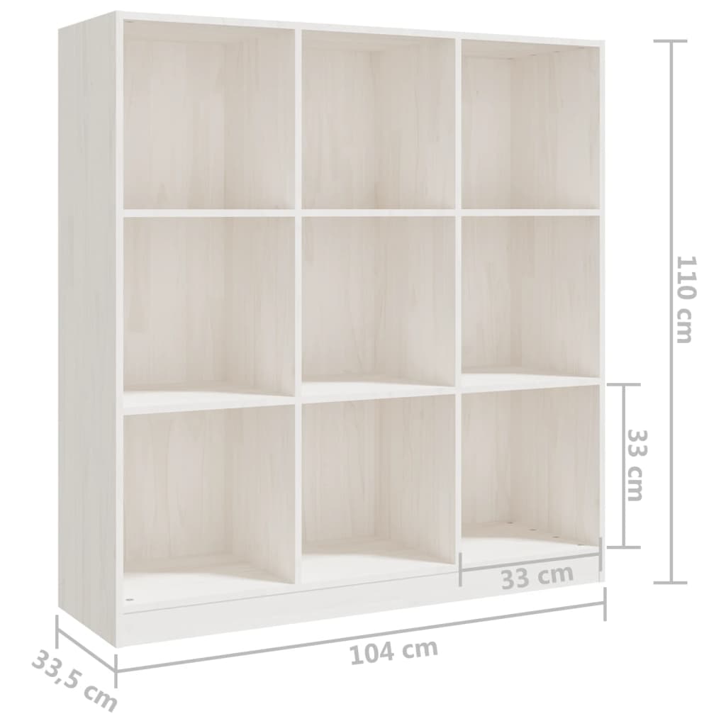 Bokhylla/Rumsavdelare 104X33,5X110 Cm Massiv Furu