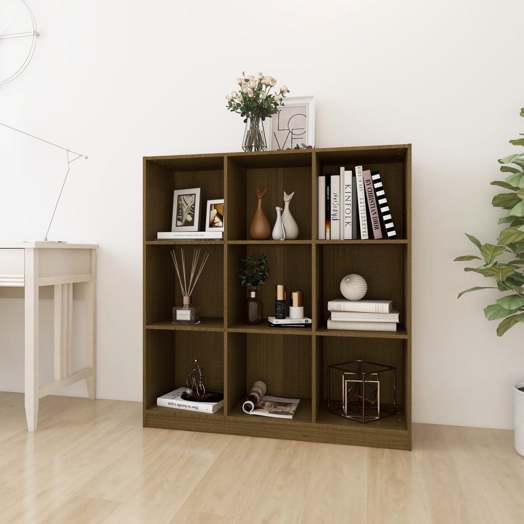 Bokhylla/Rumsavdelare 104X33,5X110 Cm Massiv Furu