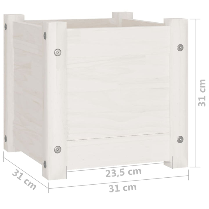 Odlingslåda 31X31X31 Cm Massiv Furu