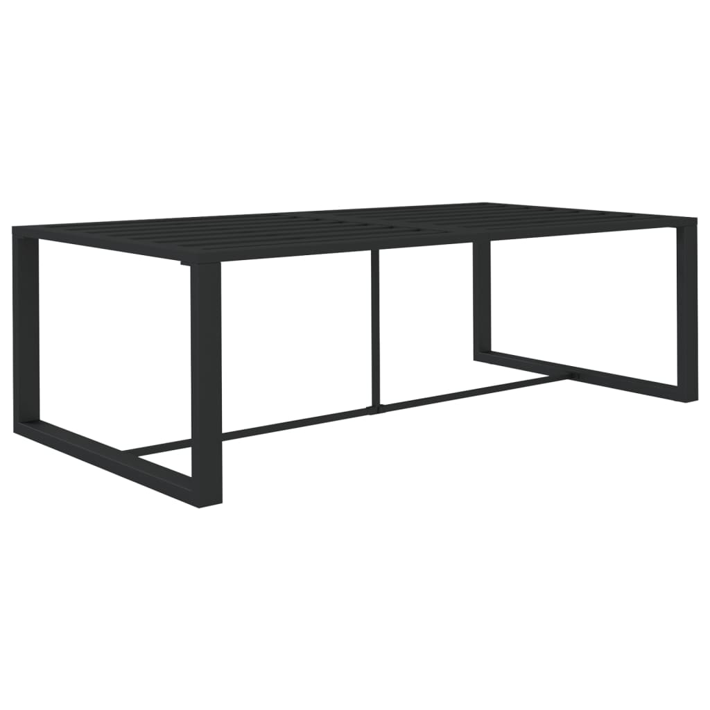 Matbord För Trädgården Antracit 120X60X66 Cm Aluminium