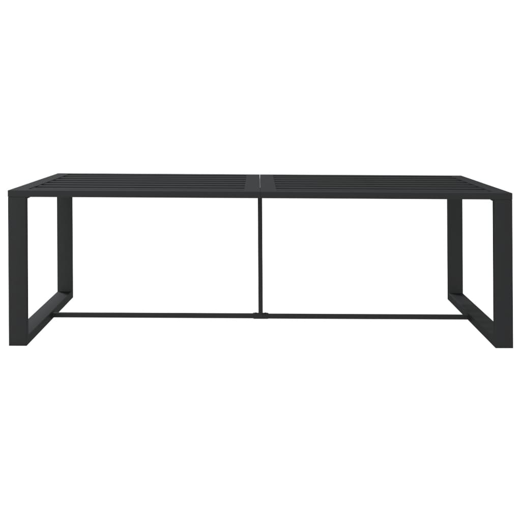 Matbord För Trädgården Antracit 120X60X66 Cm Aluminium